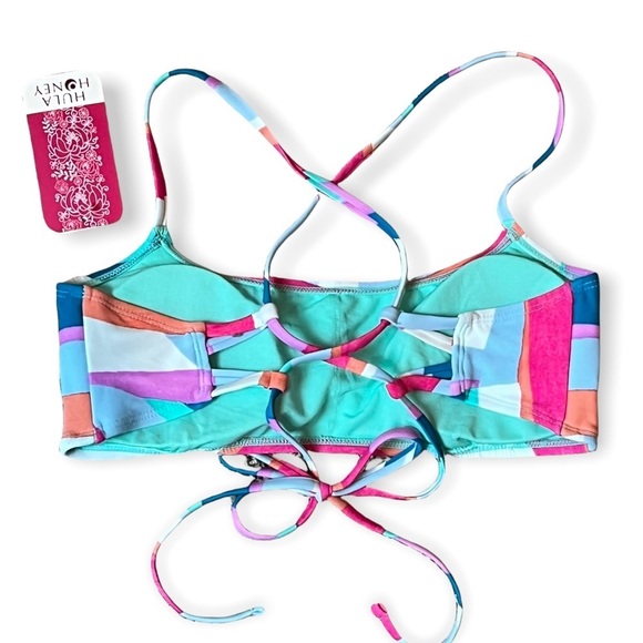 NWT Hula Honey Bikini Top Size XS Medium or Large Flying Colors Juniors Swimsuit - Picture 4 of 4